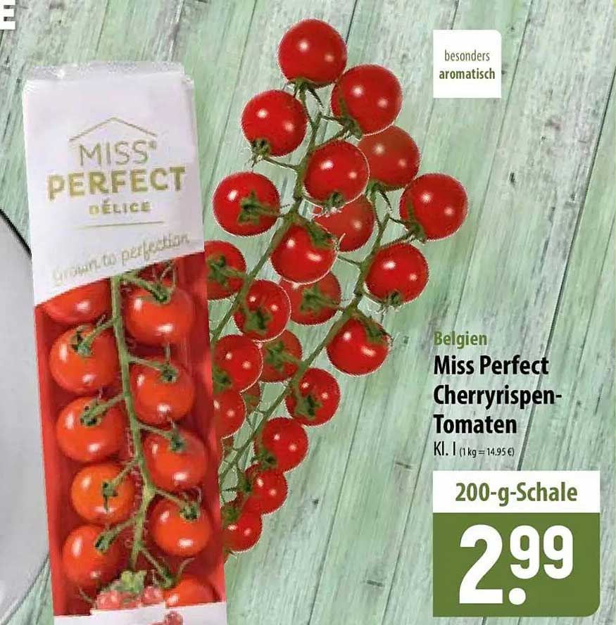 Belgien Miss Perfect Cherryrispen-Tomaten