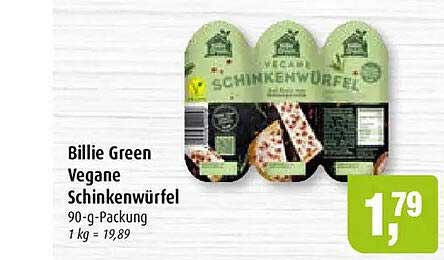 Billie Green Vegane Schinkenwürfel 90-g-Packung