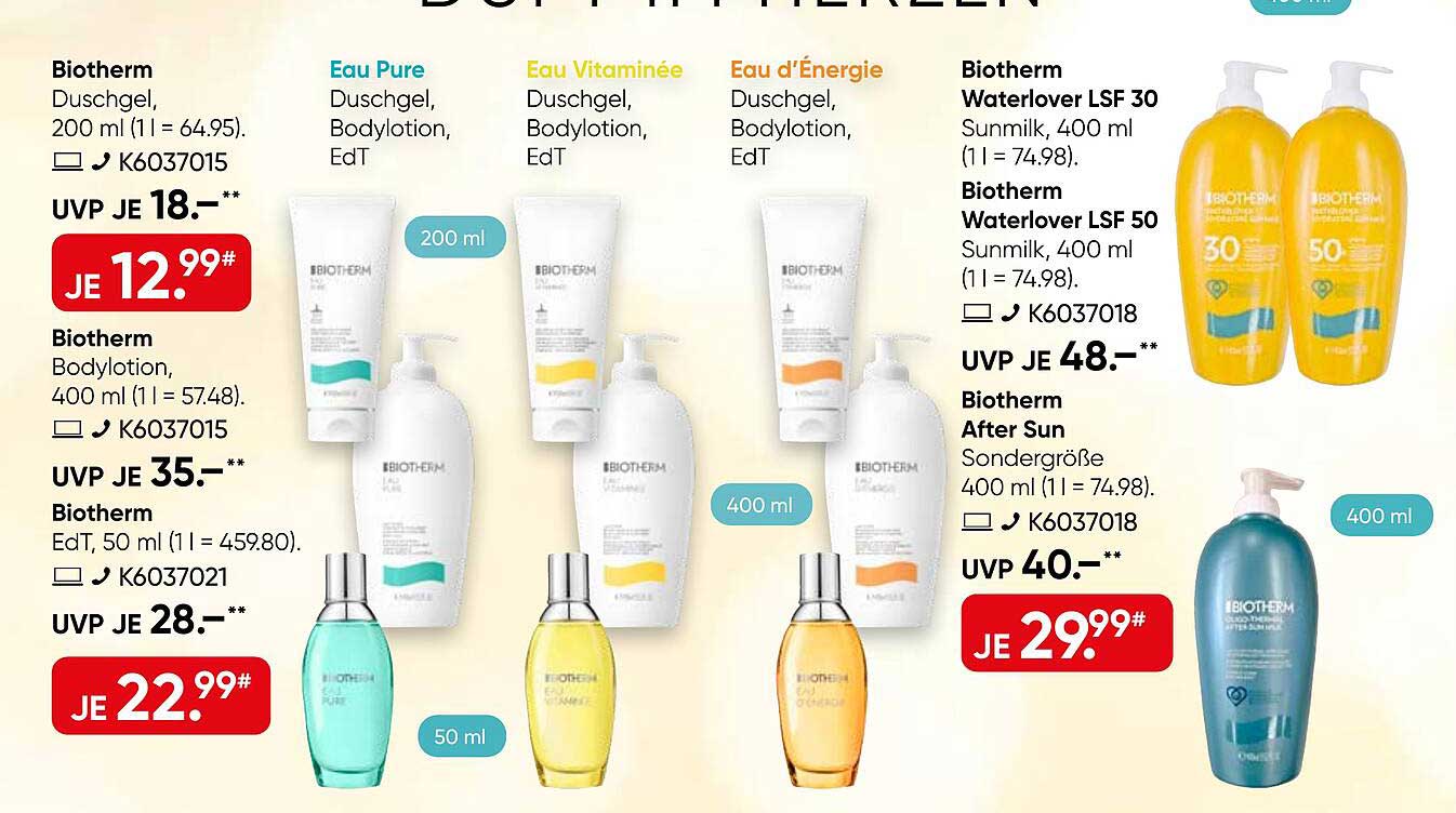 Biotherm Duschgel, 200 ml (1 l = 64.95).