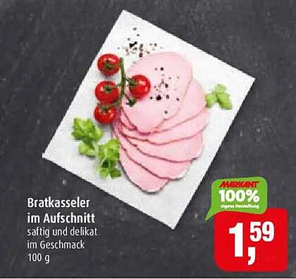 Bratkasseler im Aufschnitt
