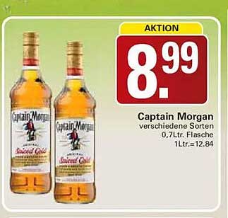 Captain Morgan verschiedene Sorten 0,7 ltr. Flasche
