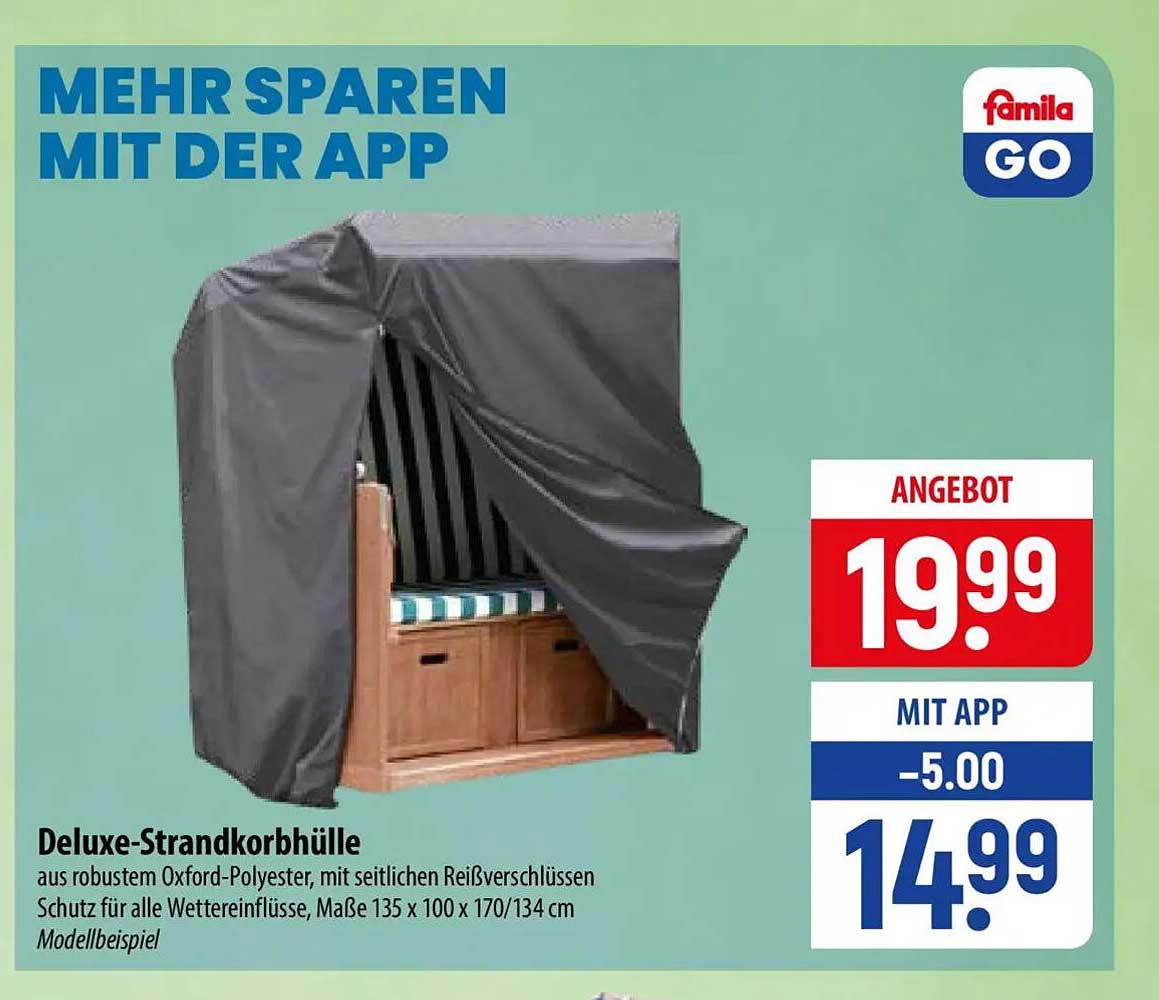 Deluxe-Strandkorbhülle