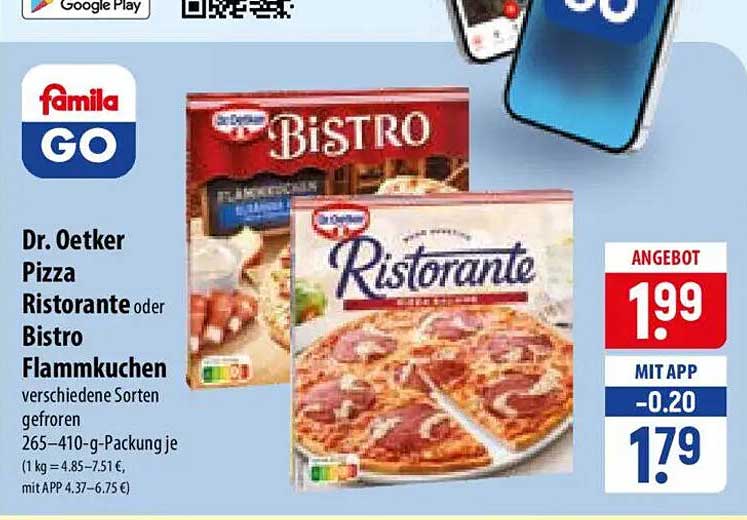 Dr. Oetker Pizza Ristorante oder Bistro Flammkuchen