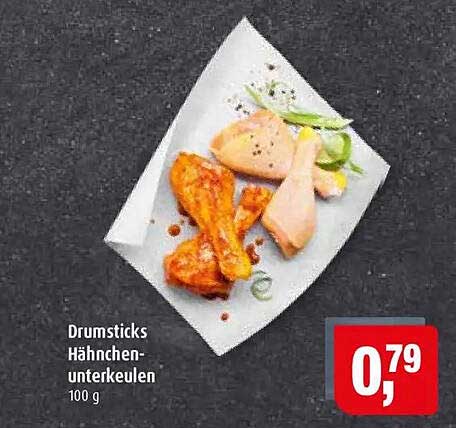 Drumsticks Hähnchen-unterkeulen 100 g