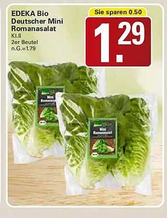 EDEKA Bio Deutscher Mini Romana Salat