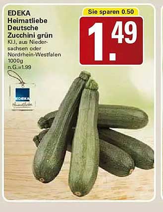 EDEKA Heimatliebe Deutsche Zucchini grün
