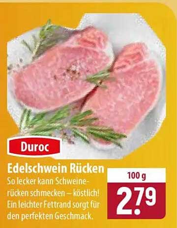 Edelschwein Rücken