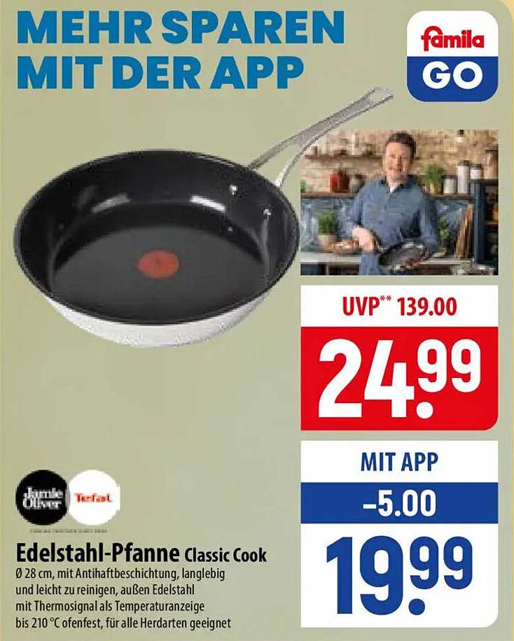 Edelstahl-Pfanne Classic Cook