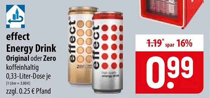 effect Energy Drink Original oder Zero