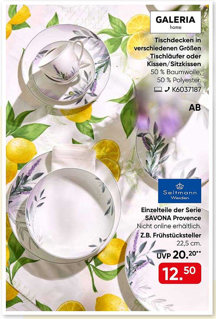 Einzelteile der Serie SAVONA Provence