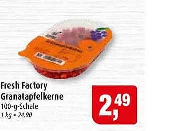 Fresh Factory Granatapfelkerne 100-g-Schale