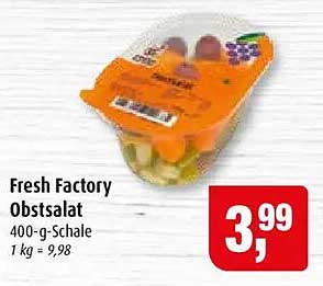 Fresh Factory Obstsalat 400-g-Schale 1 kg = 9,98