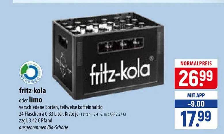 fritz-kola oder limo