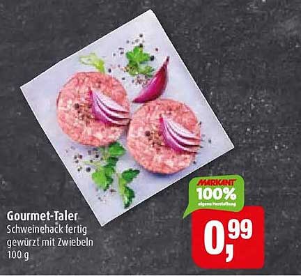 Gourmet-Taler Schweinehack fertig gewürzt mit Zwiebeln 100 g