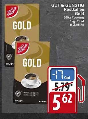 GUT & GÜNSTIG Röstkaffee Gold
