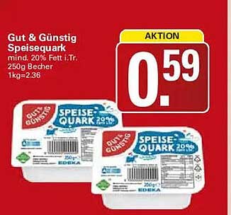 Gut & Günstig Speisequark mind. 20% Fett i.Tr. 250g Becher