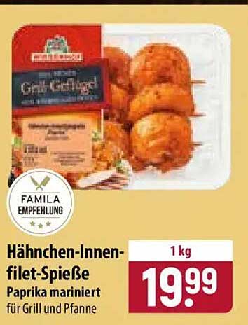 Hähnchen-Innenfilet-Spieße