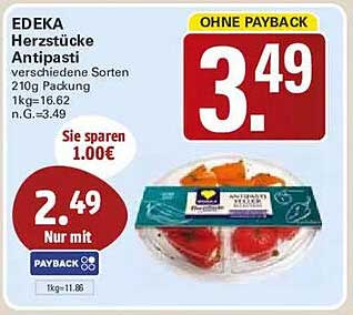 Herzstücke Antipasti verschiedene Sorten 210g Packung