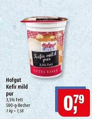 Hofgut Kefir mild pur