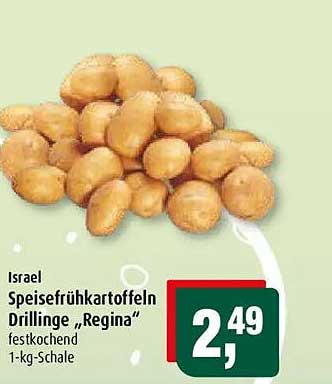 Israel Speisefrühkartoffeln Drillinge „Regina“ festkochend 1-kg-Schale
