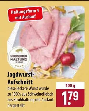 Jagdwurst-Aufschnitt