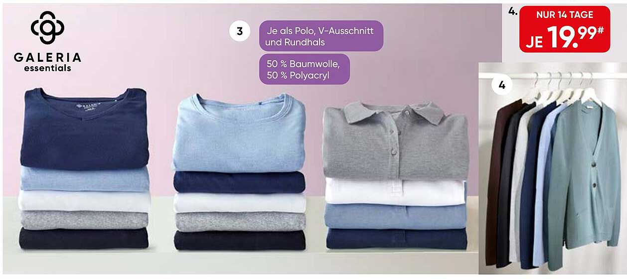 Je als Polo, V-Ausschnitt und Rundhals