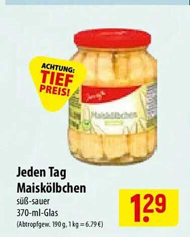 Jeden Tag Maiskölbchen