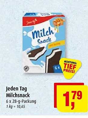 Jeden Tag Milchsnack 6 x 28-g-Packung