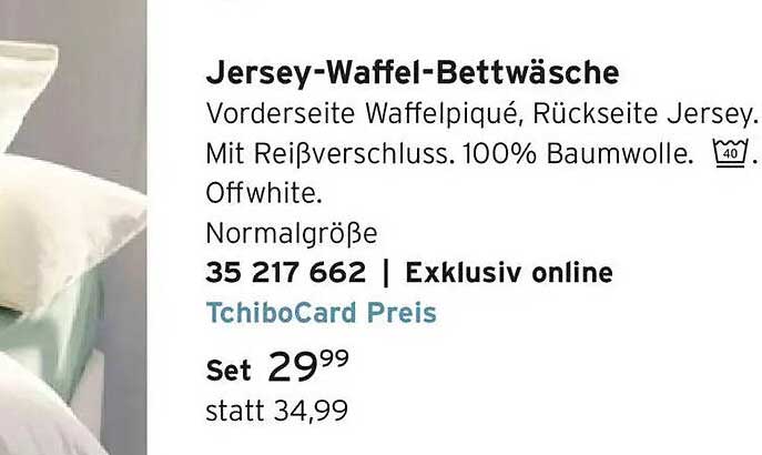 Jersey-Waffel-Bettwäsche