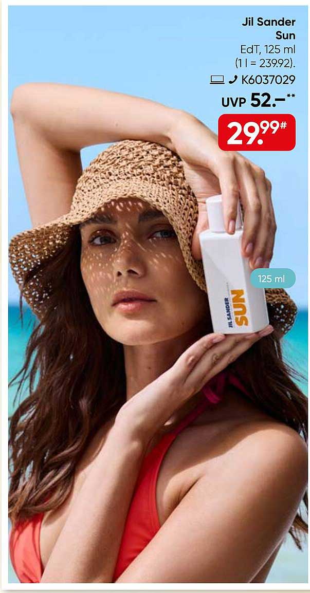 Jil Sander Sun EdT, 125 ml