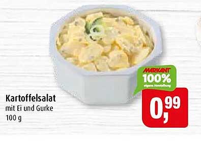 Kartoffelsalat mit Ei und Gurke 100 g