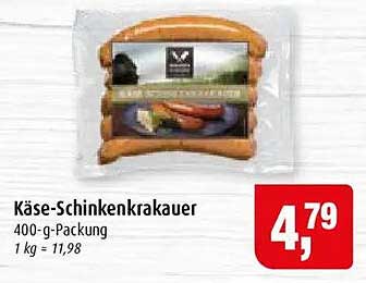 Käse-Schinkenkrakauer