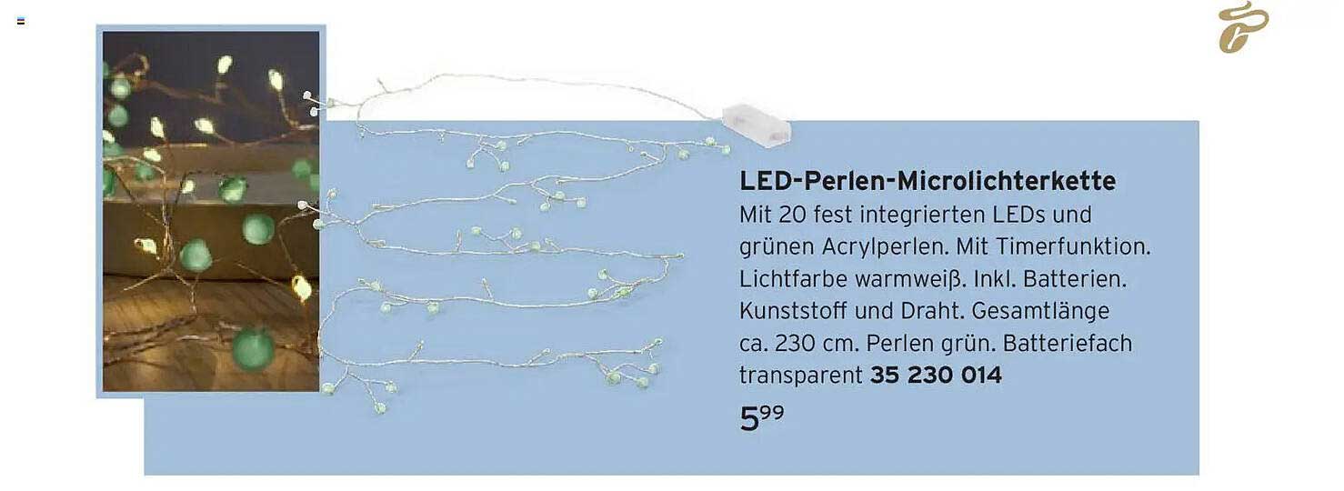 LED-Perlen-Microlichterkette