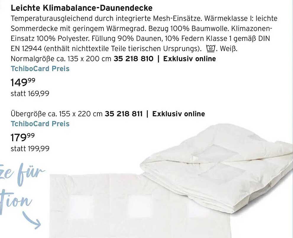 Leichte Klimabalancedecke-Daunendecke