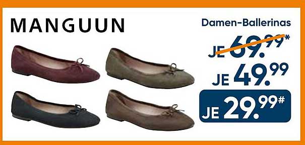 MANGUUN Damen-Ballerinas