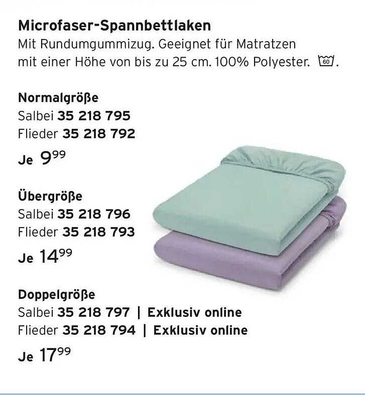 Microfaser-Spannbettlaken