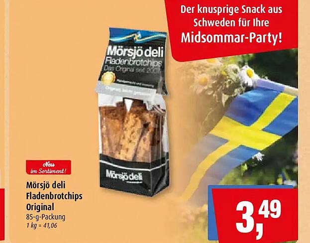 Mörsjö deli Fladenbrotchips Original
