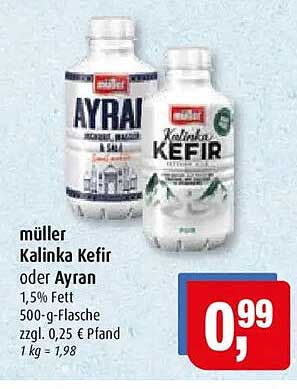 müller Kalinka Kefir oder Ayran