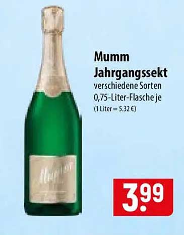 Mumm Jahrgangssekt