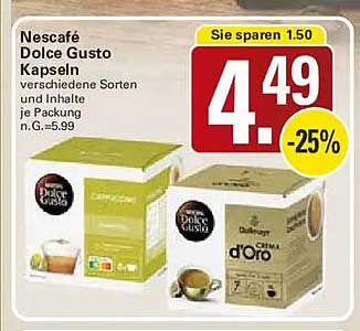 Nescafé Dolce Gusto Kapseln