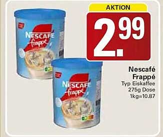 Nescafé Frappé Typ Eiskaffee 275g Dose 1kg=10.87