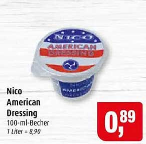 Nico American Dressing 100-ml-Becher