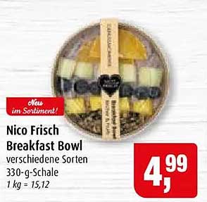 Nico Frisch Breakfast Bowl verschiedene Sorten 330-g-Schale 1 kg = 15,12
