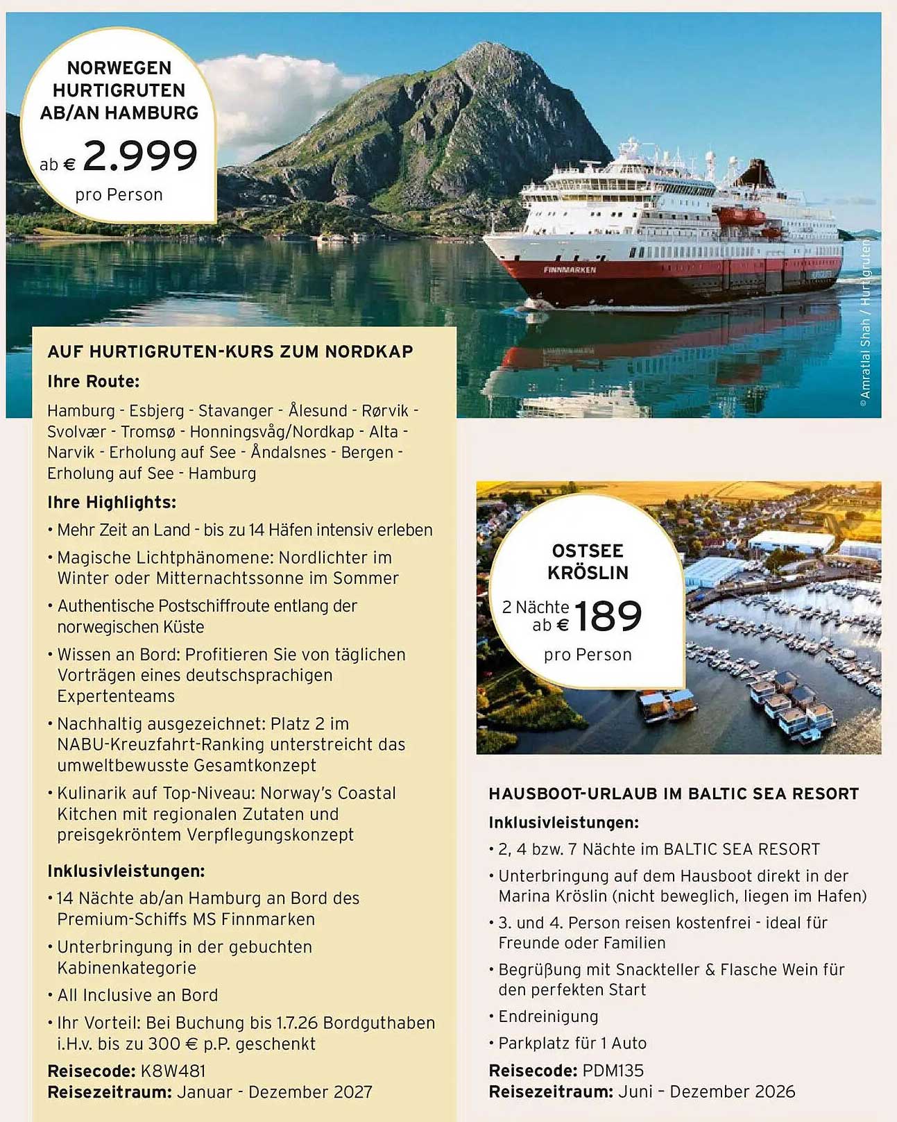 NORWEGEN HURTIGRUTEN AB/AN HAMBURG