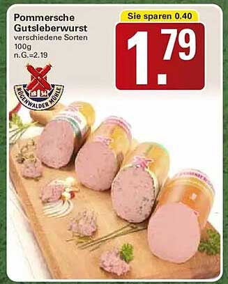 Pommersche Gutsleberwurst verschiedene Sorten 100g