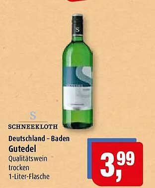 SCHNEEKLOTH Deutschland - Baden Gutedel