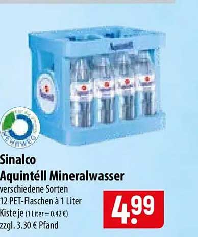 Sinalco Aquintell Mineralwasser