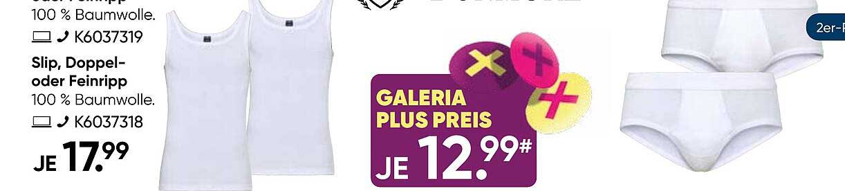 Slip, Doppel- oder Feinripp
