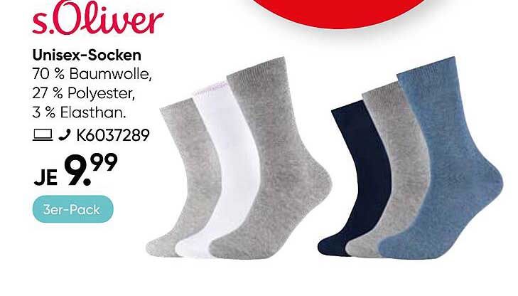 s.Oliver Unisex-Socken