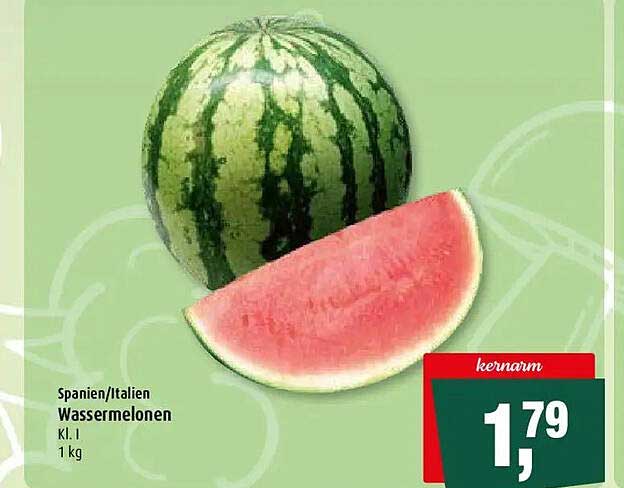 Spanien/Italien Wassermelonen Kl. I 1 kg